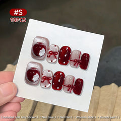 10pcs Press on Nails #15 S383 Size S Clearance No Brand 