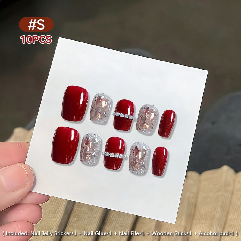 10pcs Press on Nails #05 SG807 Size S Clearance No Brand 