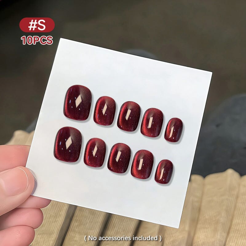 10pcs Press on Nails #08 SG-249 Size S Clearance No Brand 