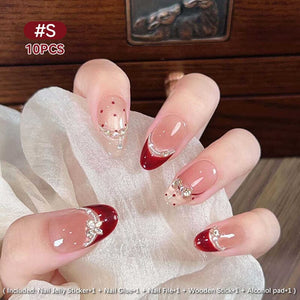 10pcs Press on Nails #03 SG809 Size S Clearance No Brand 