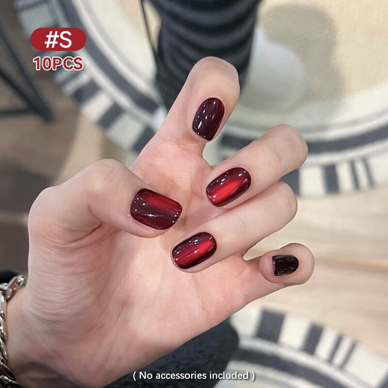 10pcs Press on Nails #08 SG-249 Size S Clearance No Brand 