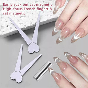 Metal Plate #01 Heart Shaped French Cat Magnetic Auxiliary Tool Clearance No Brand 