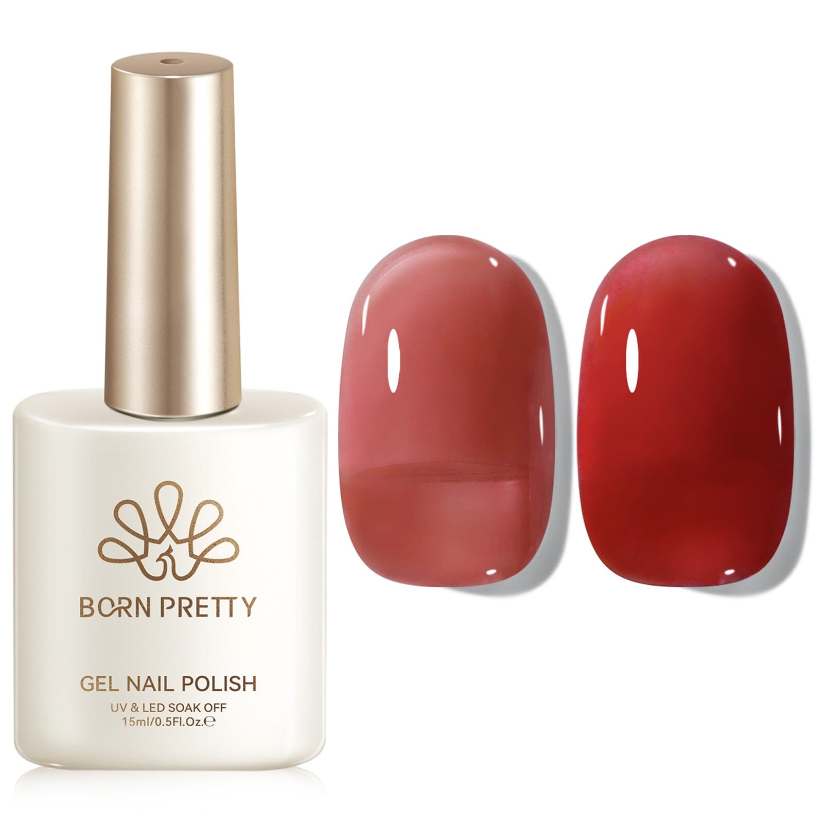 Jelly Gel Polish TS01~TS71 15ml Gel Nail Polish BORN PRETTY TS70 Burnt tomato 
