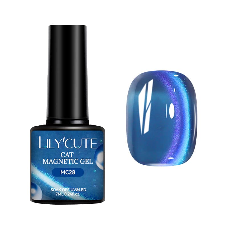 Glass Cat Magnetic Gel MC28 7ml Gel Nail Polish LILYCUTE 