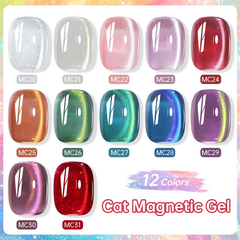 Glass Cat Magnetic Gel MC24 7ml Gel Nail Polish LILYCUTE 