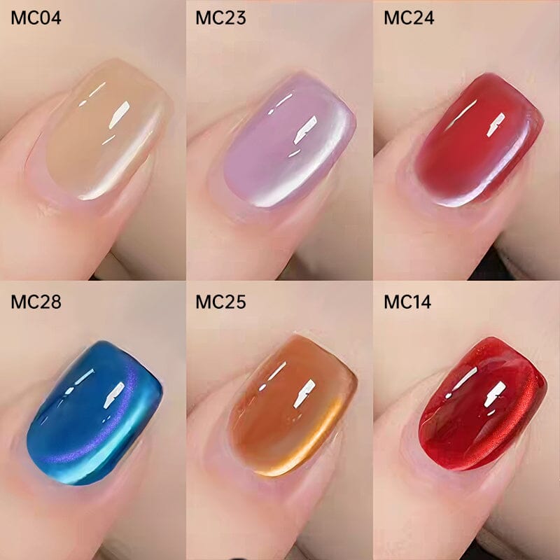 Glass Cat Magnetic Gel MC30 7ml Gel Nail Polish LILYCUTE 