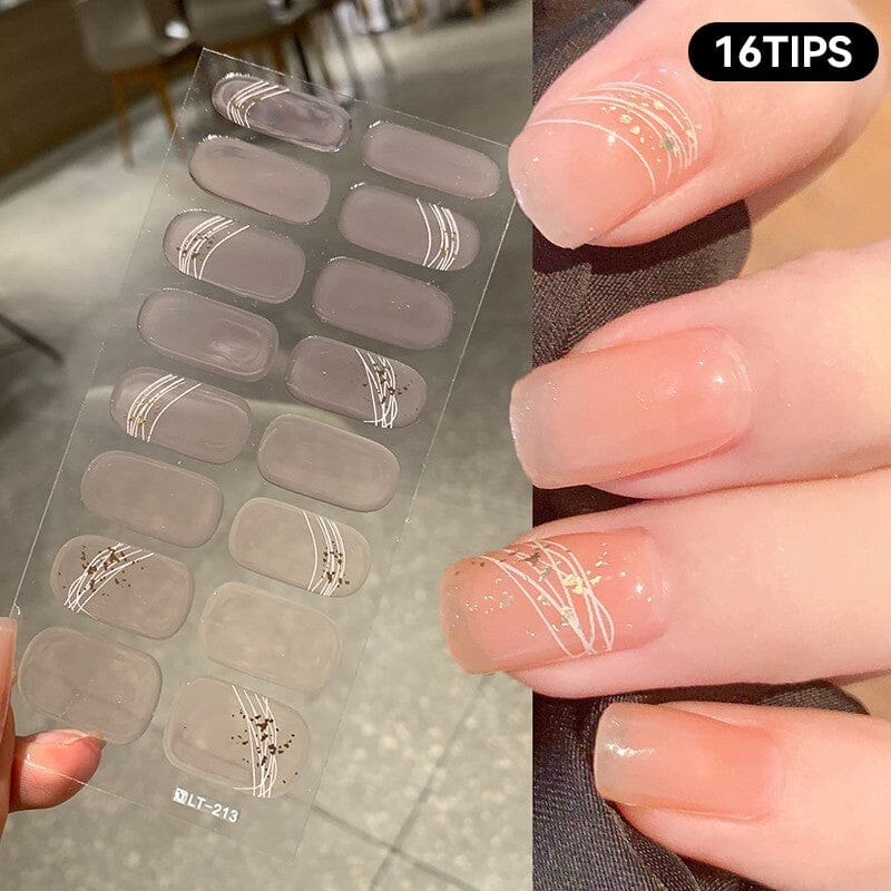 16 Tips Full Cover Nail Sticker LT-213 Clearance No Brand 