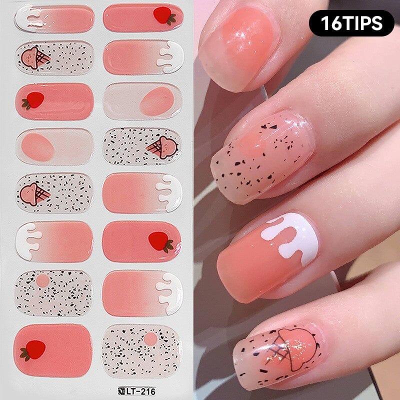 16 Tips Full Cover Nail Sticker LT-216 Clearance No Brand 