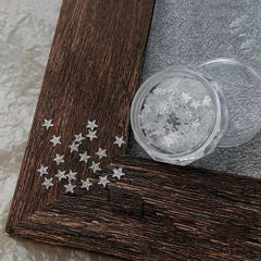 Five-Pointed Star Shape White Glitter Nail Sequins Nail Art No Brand 