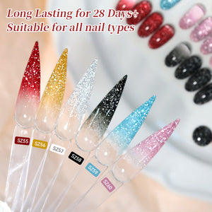 Reflective Glitter Gel SZ59 Ice Blue 10ml