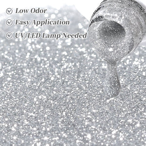 Reflective Glitter Gel SZ59 Ice Blue 10ml