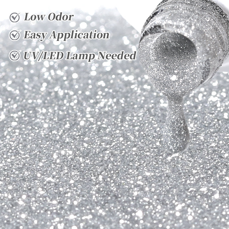 Reflective Glitter Gel SZ59 Ice Blue 10ml