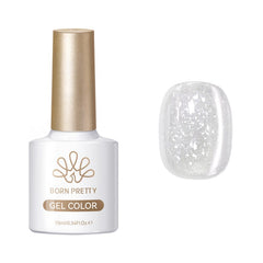 Snow Velvet Cat Magnetic Gel MY548 Bling White 10ml Gel Nail Polish BORN PRETTY 