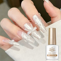 Thread Nail Gel LW32 Satin White 10ml Gel Nail Polish BORN PRETTY 