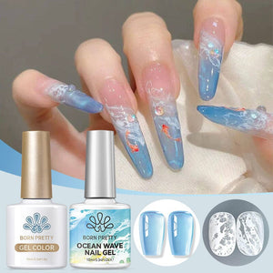 Ocean Wave Nail Gel Set 10ml Gel Nail Polish BORN PRETTY Set 2 