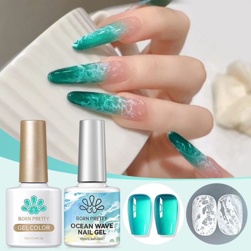 Ocean Wave Nail Gel Set 10ml Gel Nail Polish BORN PRETTY Set 7 