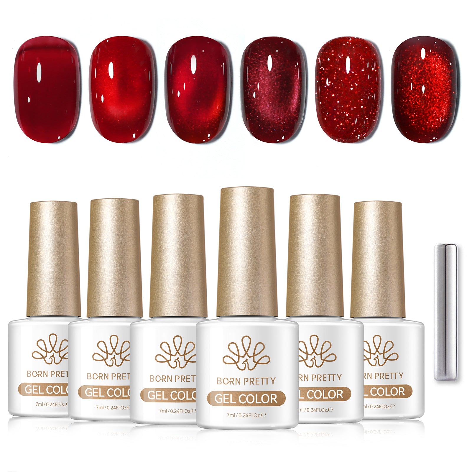 6 Colors Gel Set S62 Red Manifesto 7ml