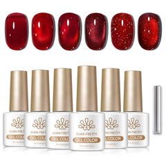 6 Colors Gel Set S62 Red Manifesto 7ml