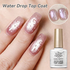 Water Drop Top Coat & Fuzz Gel R01 Base & Top Coat BORN PRETTY 