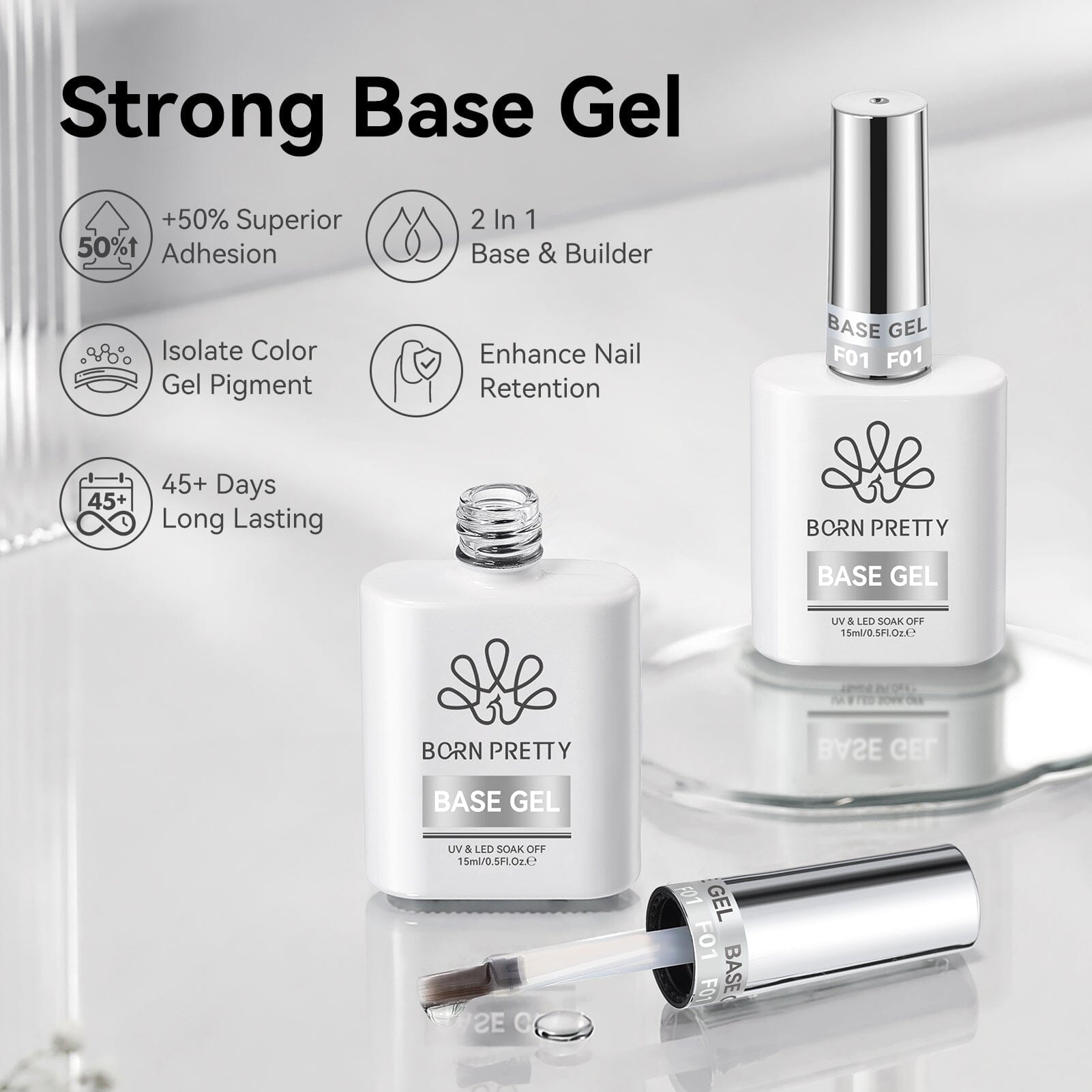 Base Gel 15ml Base & Top Coat BORN PRETTY 