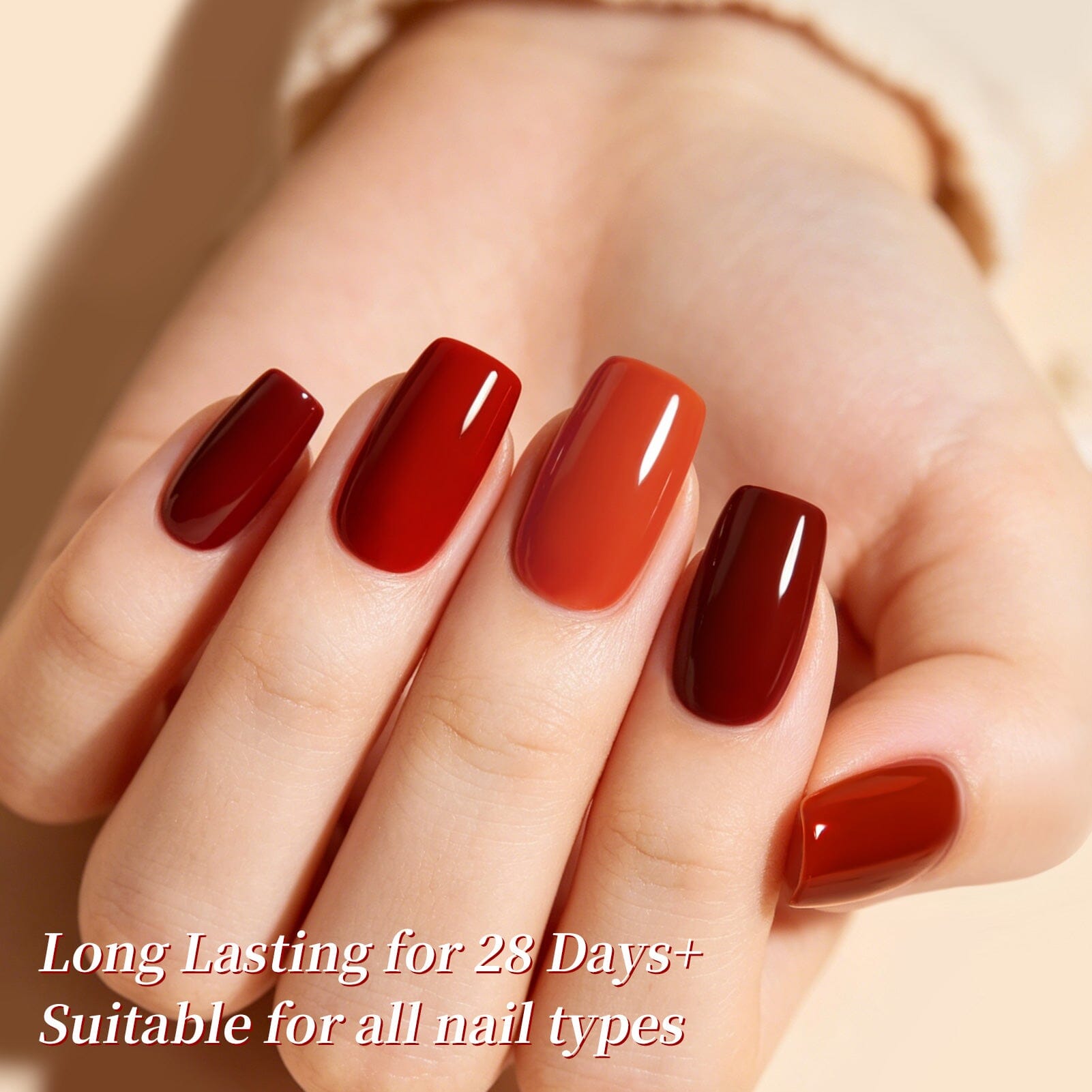 6 Colors Gel Set S64 Pumpkin Party 7ml Gel Nail Polish BORN PRETTY 