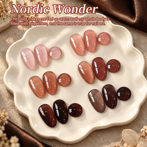 6 Colors Jelly Gel J62 Nordic Wonder 7ml Gel Nail Polish BORN PRETTY 
