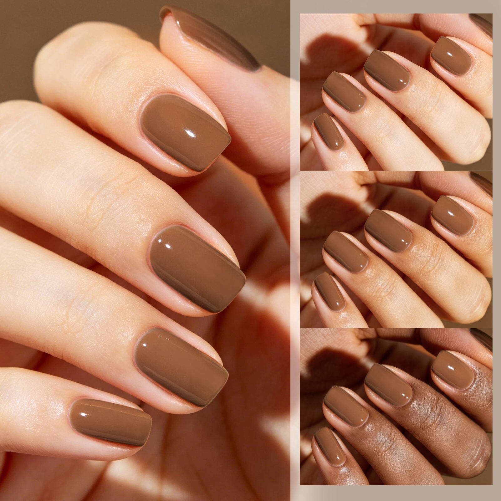 6 Colors Gel Set S67 Cocoa Night 7ml Gel Nail Polish BORN PRETTY 