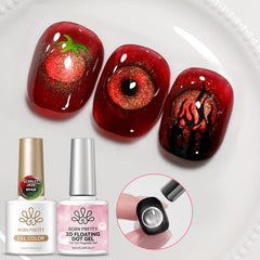 3D Floating Dot Gel & Magnetic Gel Set #06 10ml Gel Nail Polish BORN PRETTY 
