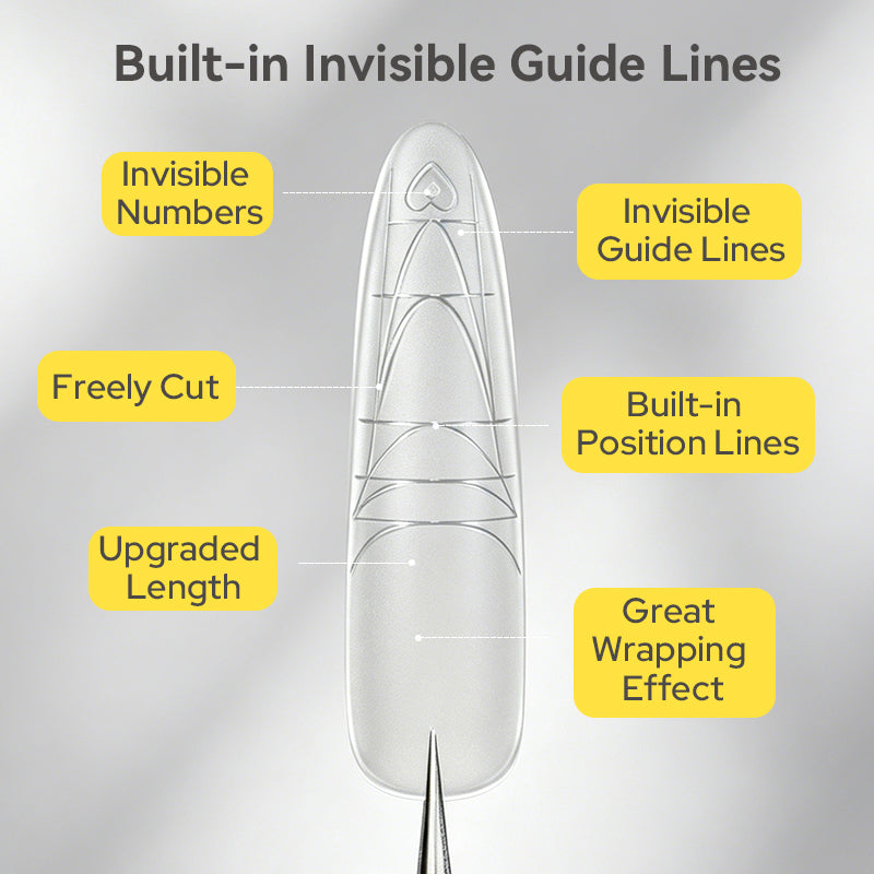 300pcs Long Oval Nail Tips