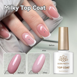 Milky Top Coat 10ml Base & Top Coat BORN PRETTY 