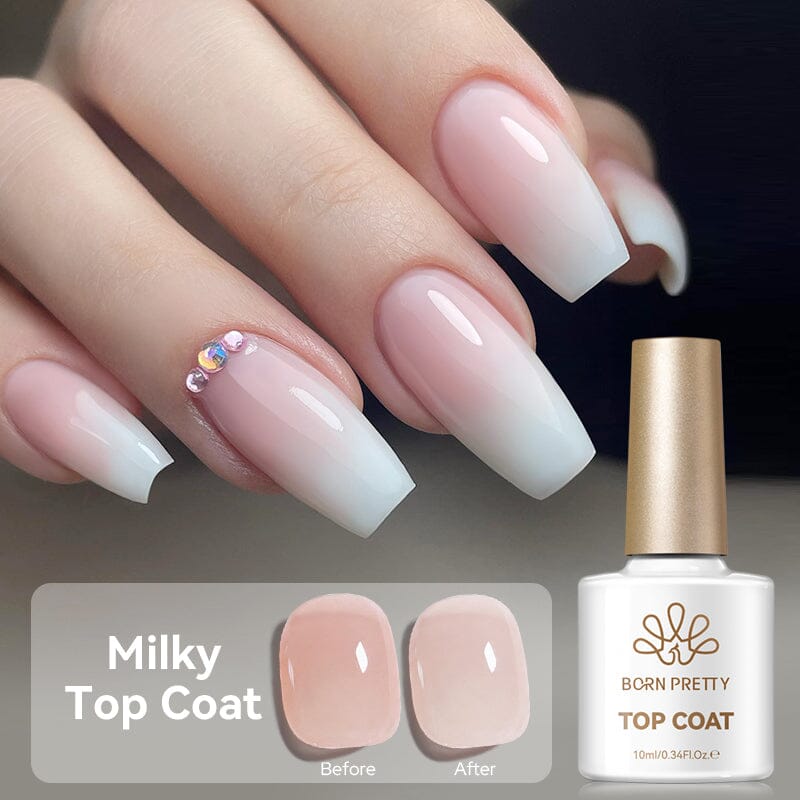 Milky Top Coat 10ml Base & Top Coat BORN PRETTY 