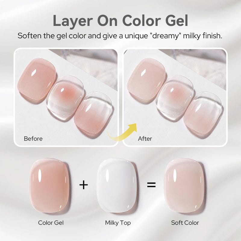 Milky Top Coat 10ml Base & Top Coat BORN PRETTY 