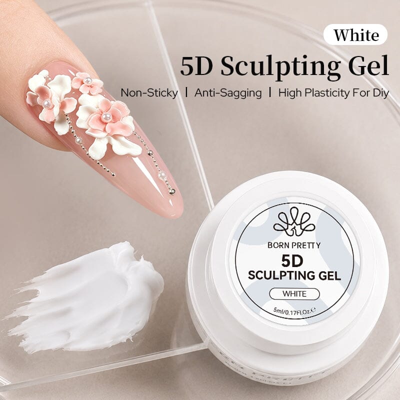 5D Sculpting Gel White 5ml Gel Nail Polish BORN PRETTY 