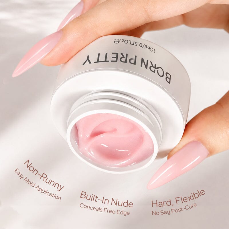Low Heat Builder Gel & Dual Nail Forms Set Gel Nail Polish BORN PRETTY 