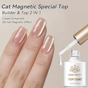 Cat Magnetic Special Top Coat 10ml Base & Top Coat BORN PRETTY 