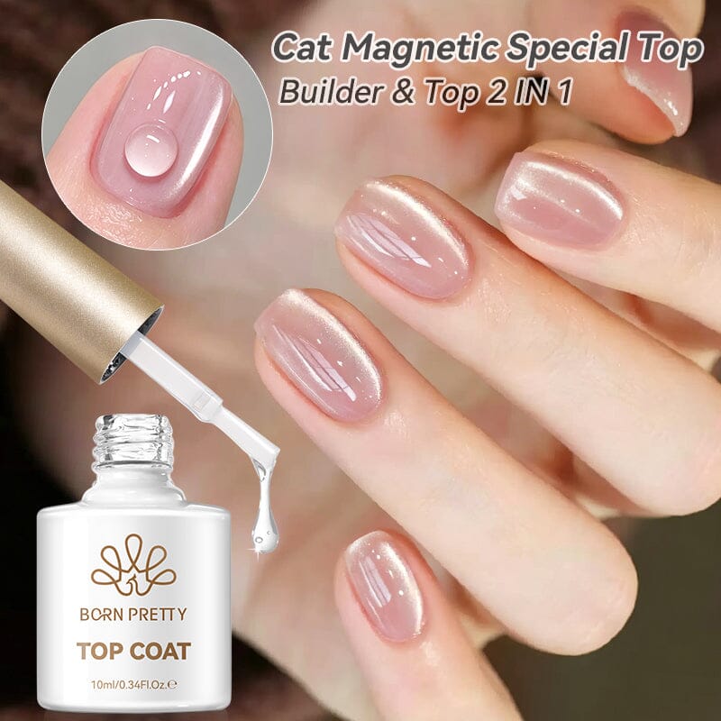 Cat Magnetic Special Top Coat 10ml Base & Top Coat BORN PRETTY 