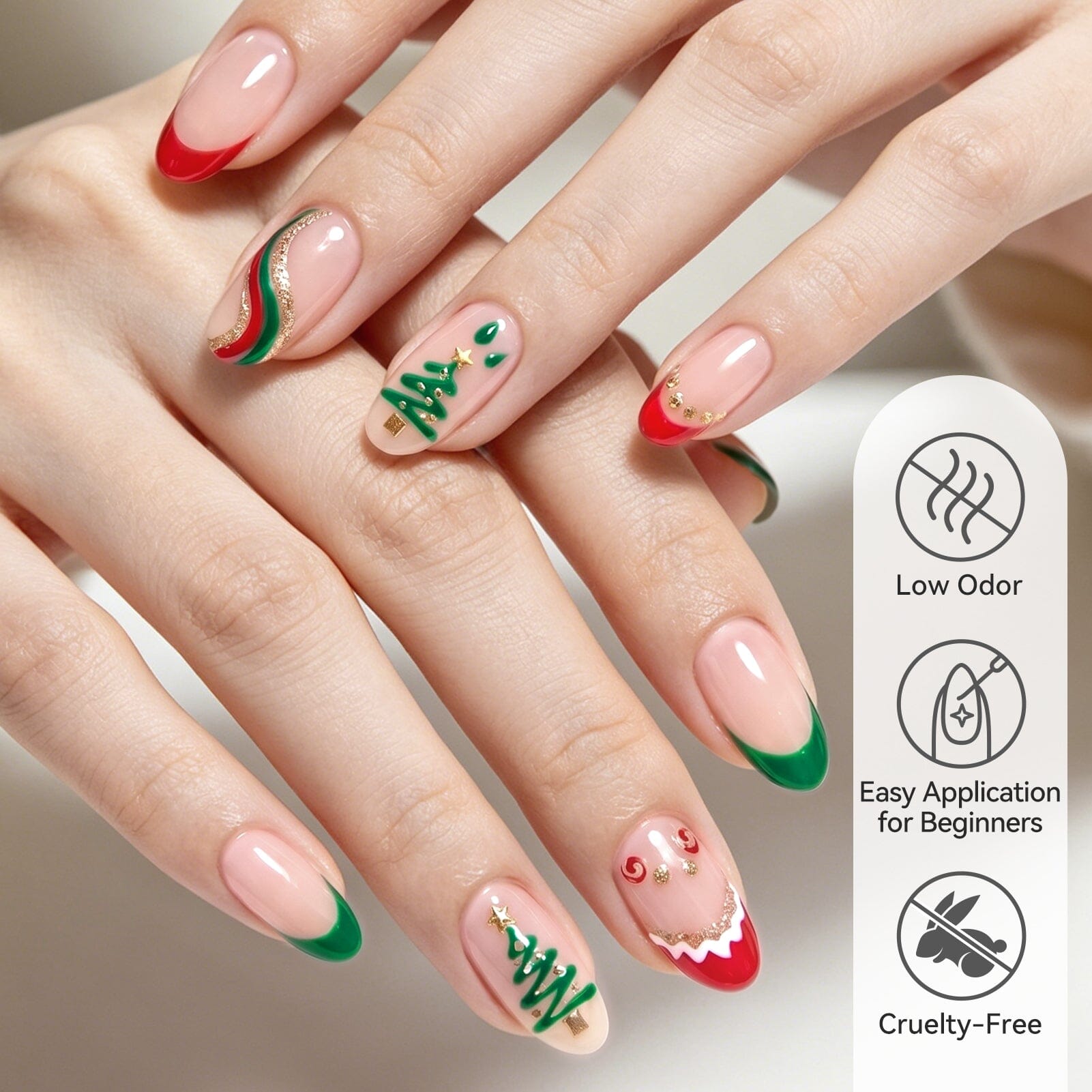 4 Colors Liner Gel Set Red Green 8ml Gel Nail Polish BORN PRETTY 