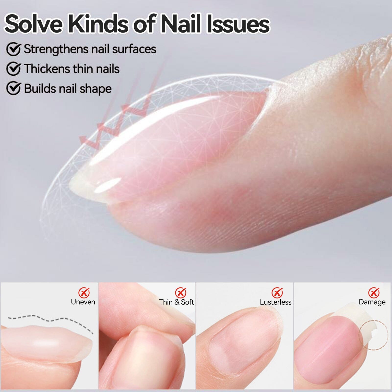 6 Colors 8 in 1 Builder Gel 7ml Gel Nail Polish BORN PRETTY 