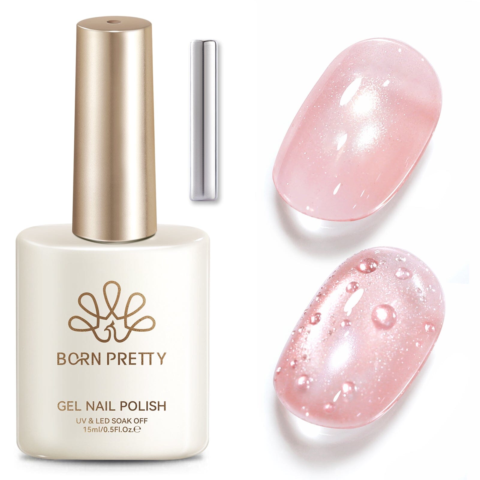 Glass Cat Magnetic Gel MY649 Watery 15ml Gel Nail Polish BORN PRETTY 
