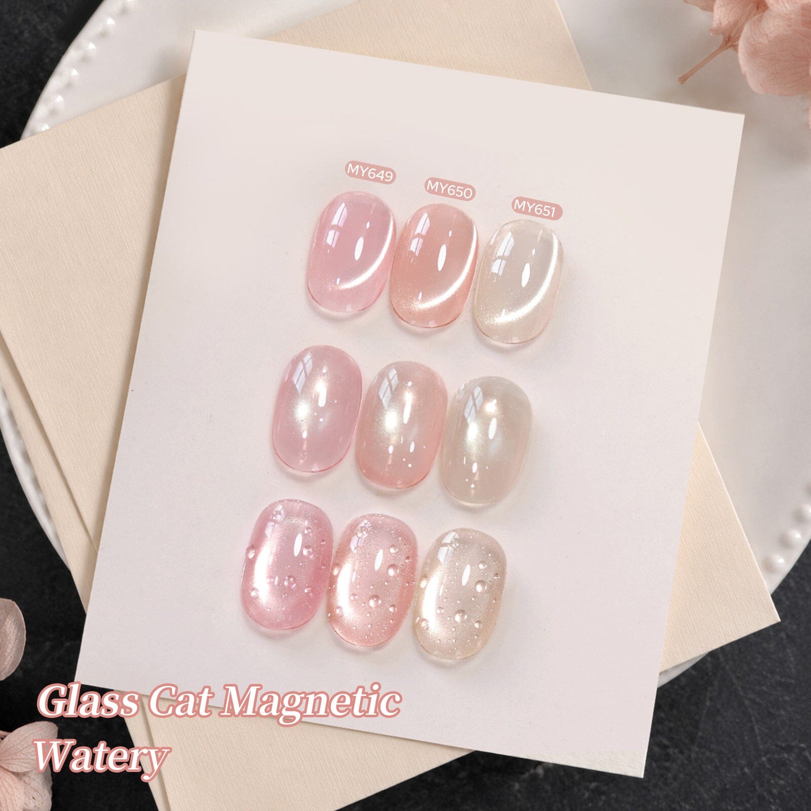 Glass Cat Magnetic Gel MY649 Watery 15ml Gel Nail Polish BORN PRETTY 