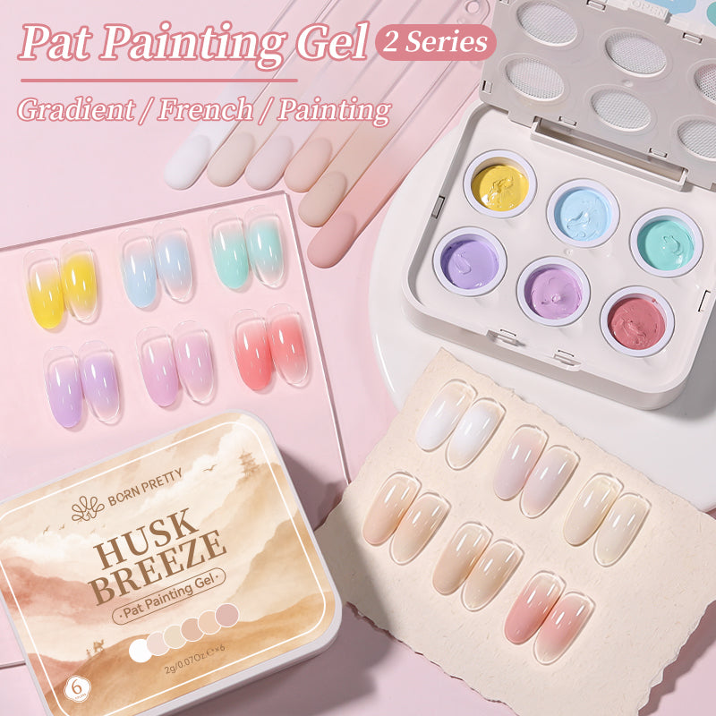6 Colors Pat Painting Gel Set