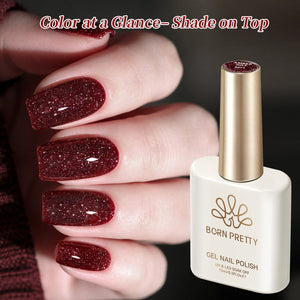 Reflective Gel SZ71 Amber Gilt 15ml Gel Nail Polish BORN PRETTY 