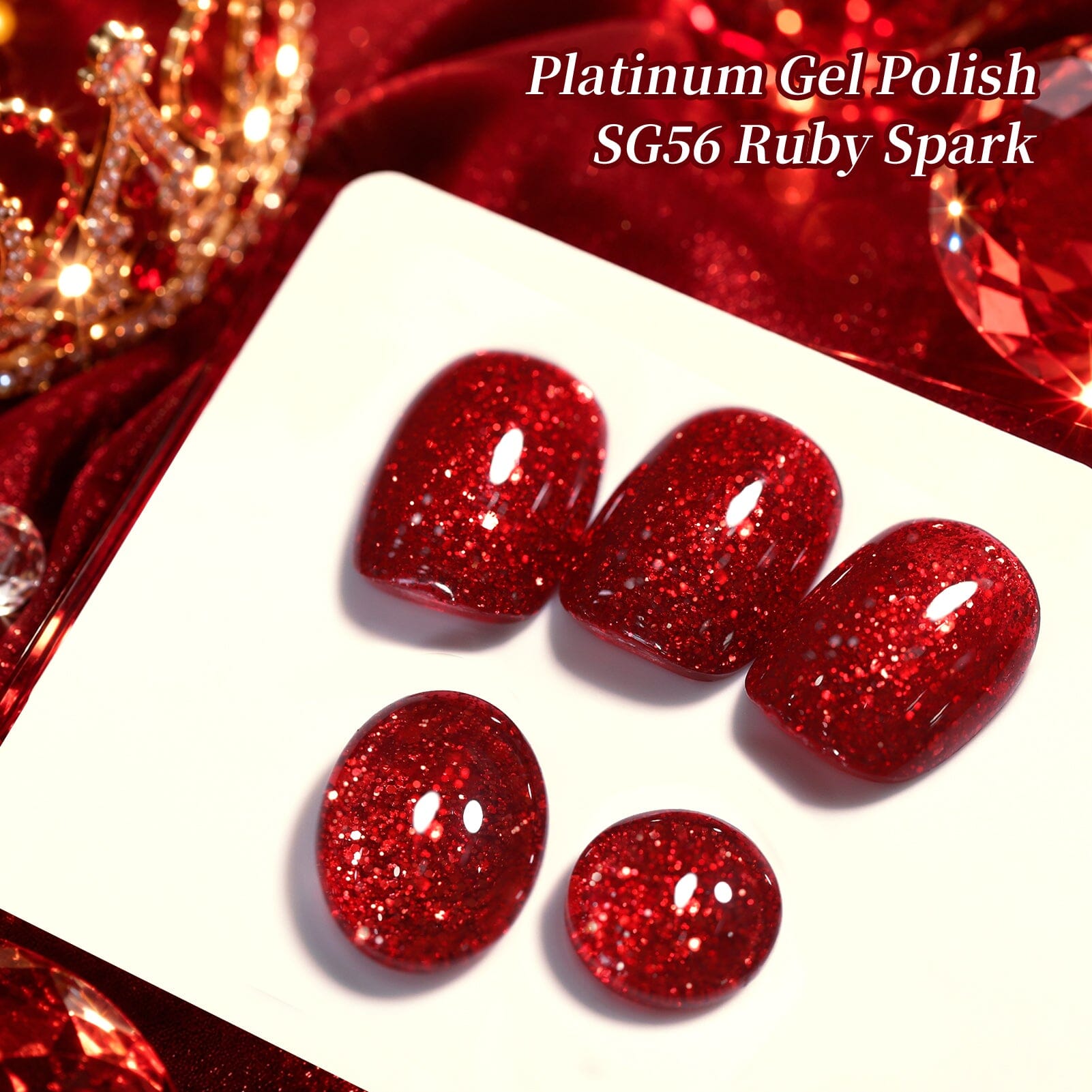 Platinum Gel SG56 Ruby Spark 15ml Gel Nail Polish BORN PRETTY 