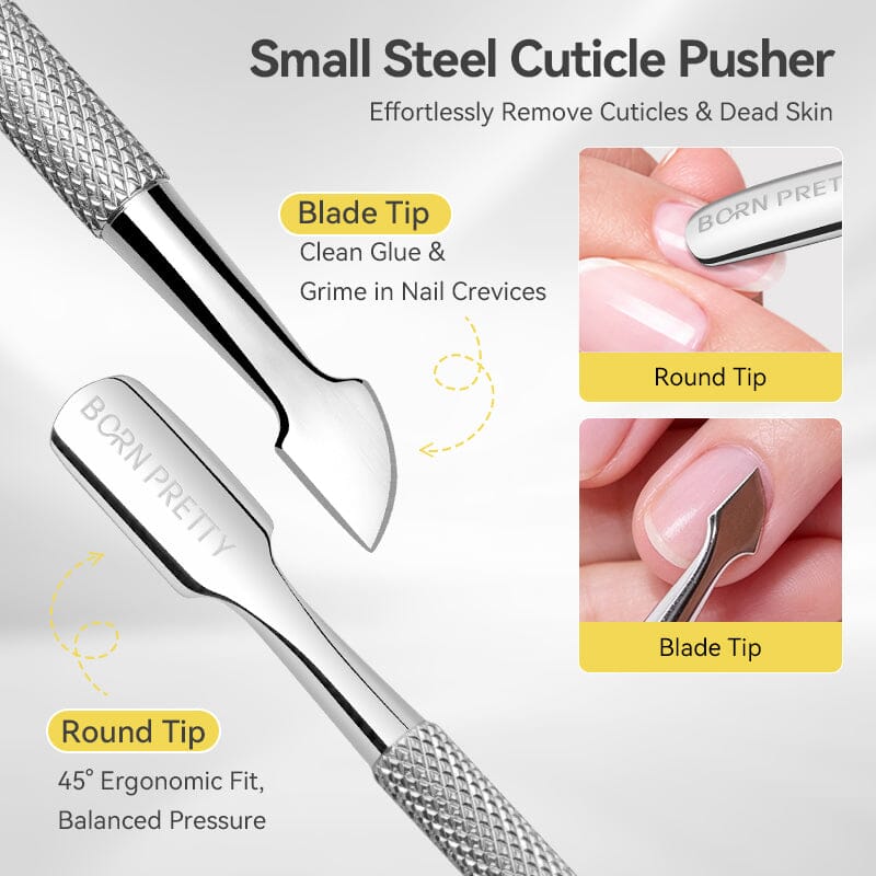 Small Steel Cuticle Pusher Tools & Accessories BORN PRETTY 