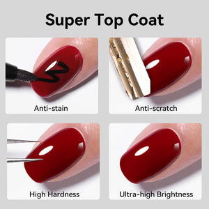 2pcs Super Top Coat 15ml Base & Top Coat BORN PRETTY 