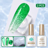 Water Ripple Top Coat Set Base & Top Coat BORN PRETTY Water Ripple Top Coat & Jelly Gel JN42 