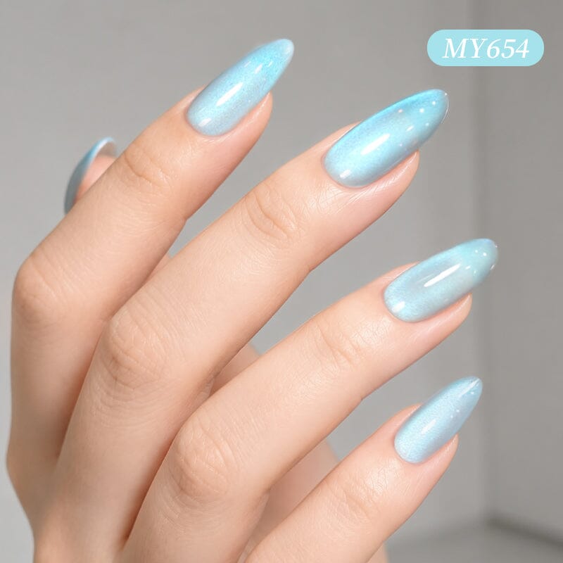 Colored Cat Magnetic Gel MY654 Sayram Lake 10ml Gel Nail Polish BORN PRETTY 