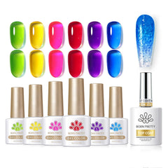 Water Ripple Top Coat Set 15ml Base & Top Coat BORN PRETTY Set 01 