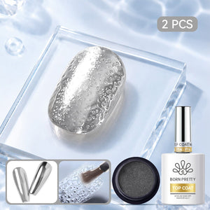 Water Ripple Top Coat Set 15ml Base & Top Coat BORN PRETTY Set 14 