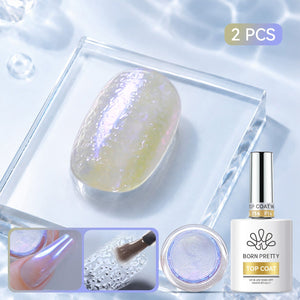 Water Ripple Top Coat Set 15ml Base & Top Coat BORN PRETTY Set 08 